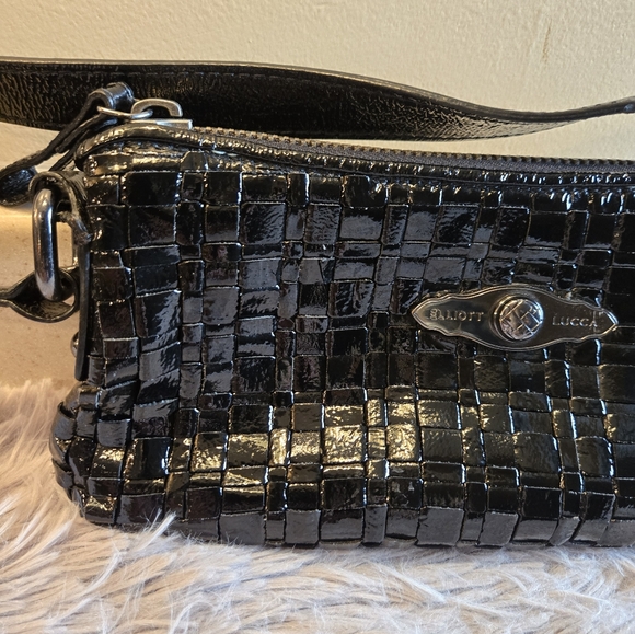 Elliott Lucca Woven Black  Leather bag - Picture 9 of 16